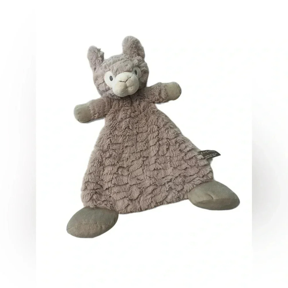 Demdaco Unisex Luna Llama Rattle Blankie Cozie Lovey Baby Toy Sensory Pl…